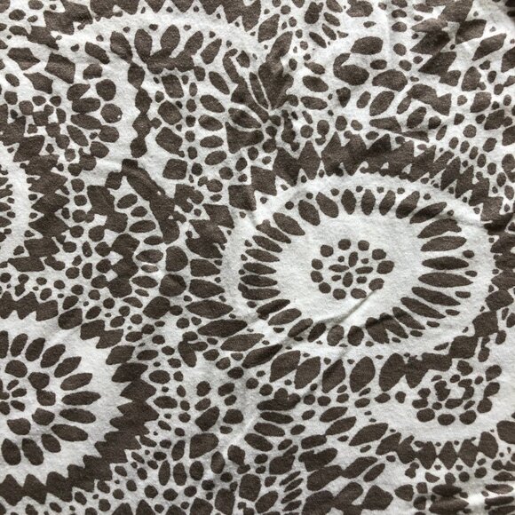 Ann Taylor LOFT Beaded Boatneck Taupe & White Tee - Picture 6 of 7